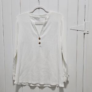 White Long Sleeve Women's Top